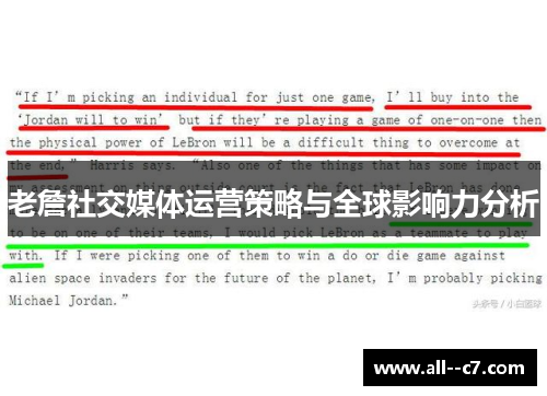 老詹社交媒体运营策略与全球影响力分析