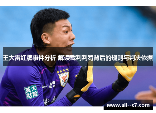 王大雷红牌事件分析 解读裁判判罚背后的规则与判决依据